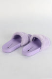 Slides with Faux Fur