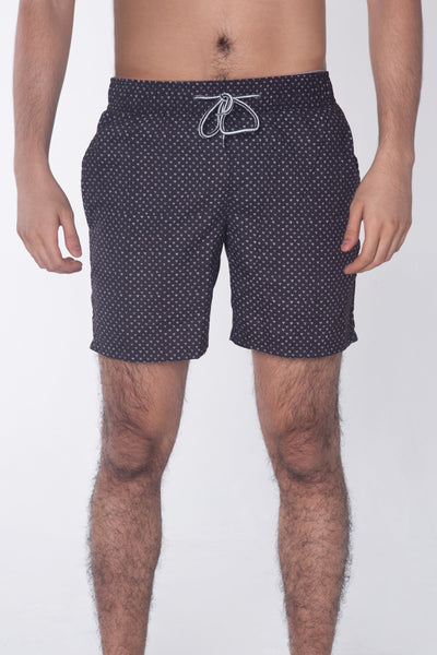 Modern Fit Board Shorts With Elasticized Waistband