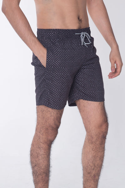 Modern Fit Board Shorts With Elasticized Waistband