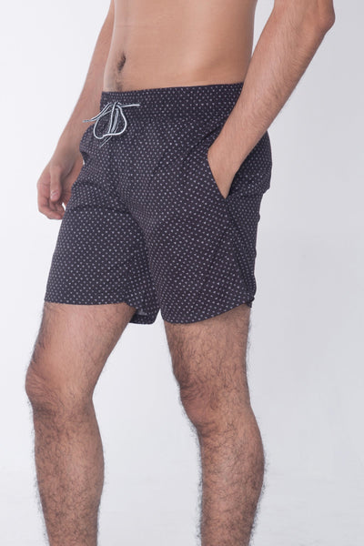 Modern Fit Board Shorts With Elasticized Waistband