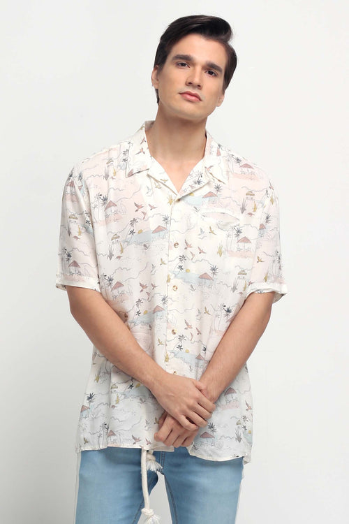 Resort Shirt With All-Over Print