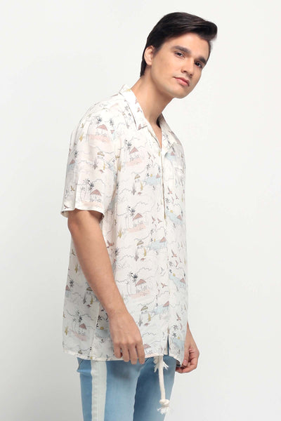Resort Shirt With All-Over Print