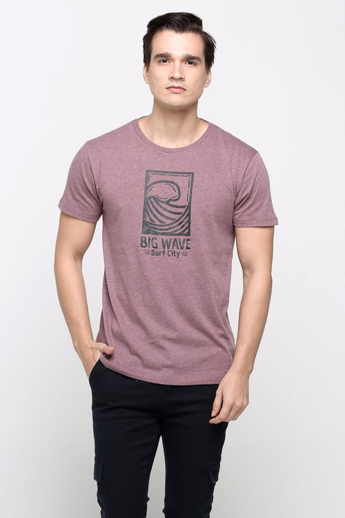 Semi Fit Tee With Graphic Print