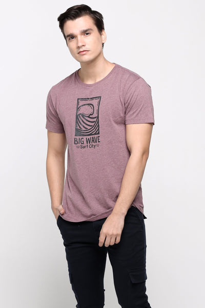 Semi Fit Tee With Graphic Print