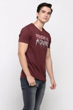 Semi Fit Tee With Graphic Print