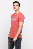 Semi Fit Tee With Graphic Print