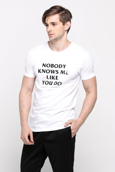 Semi Fit Tee With Graphic Print