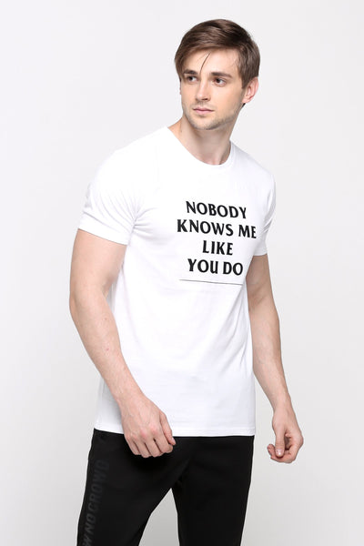 Semi Fit Tee With Graphic Print