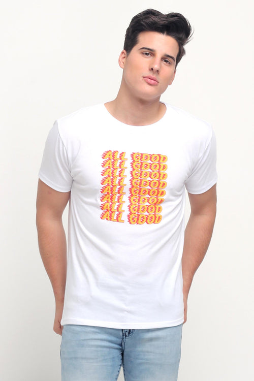Pumped Up Tee Semi Fit Tee With Graphic Print