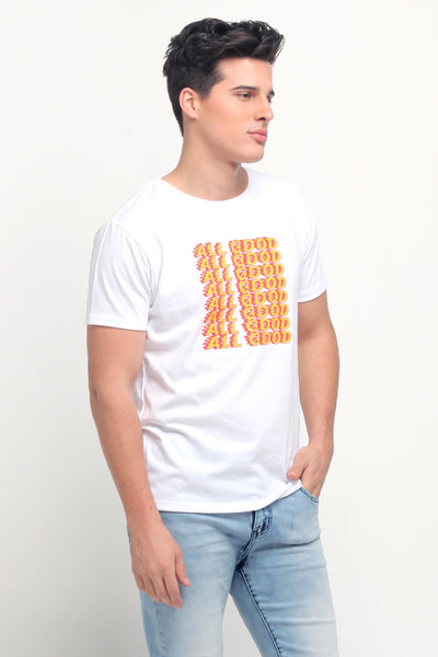 Pumped Up Tee Semi Fit Tee With Graphic Print