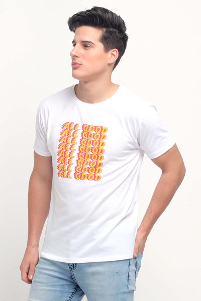 Pumped Up Tee Semi Fit Tee With Graphic Print