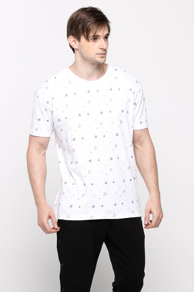 Relaxed Fit Tee With All-Over Print
