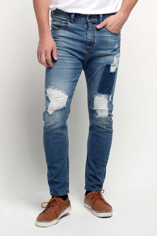 Carrot Fit Ripped Jeans
