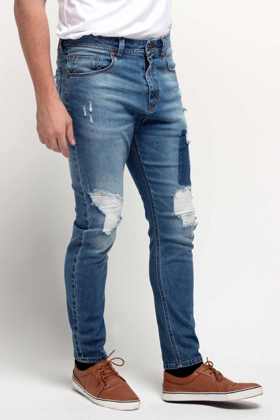 Carrot Fit Ripped Jeans