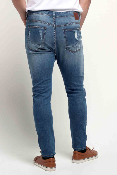 Carrot Fit Ripped Jeans