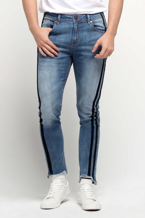 Super Skinny Jeans With Side Print Detail