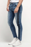 Super Skinny Jeans With Side Print Detail