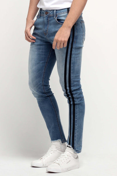 Super Skinny Jeans With Side Print Detail