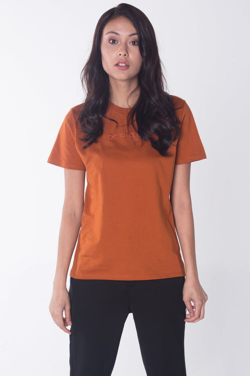 Semi Fit Tee With Embroidery