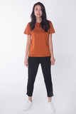 Semi Fit Tee With Embroidery