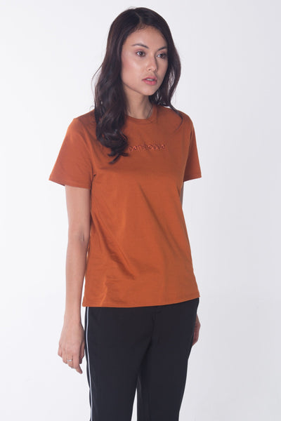 Semi Fit Tee With Embroidery