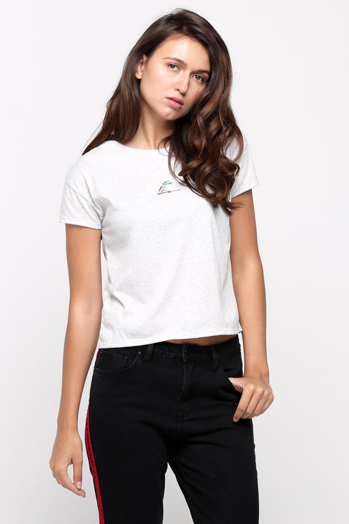 Penshoppe Old School - Boxy Tee With Embroidery