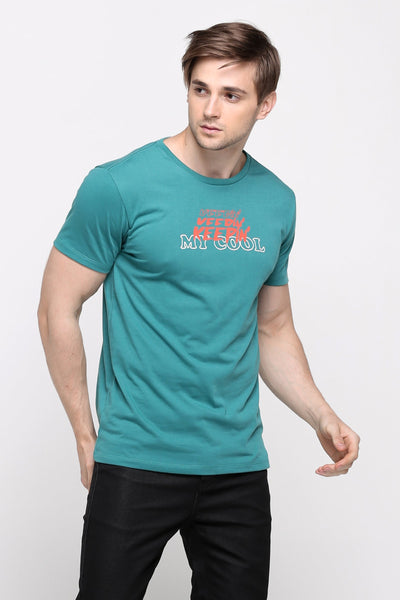 Semi Fit Tee With Special Print Effect