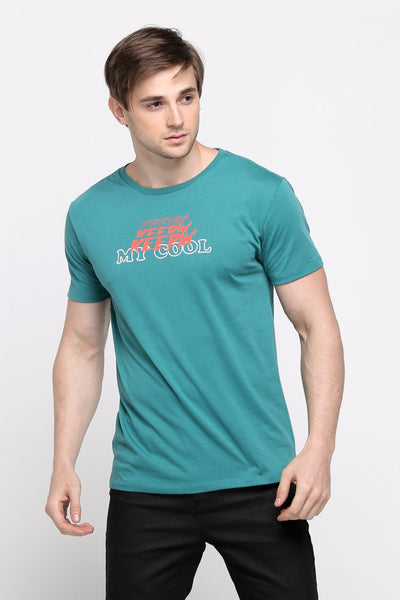 Semi Fit Tee With Special Print Effect