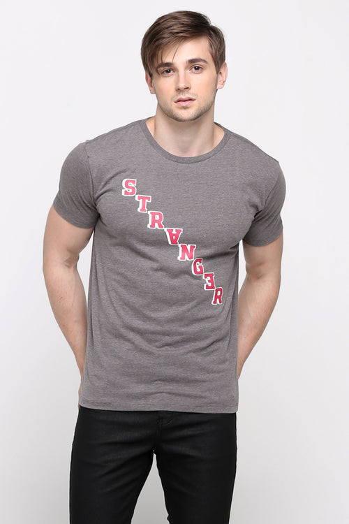 Semi Fit Tee With Graphic Print