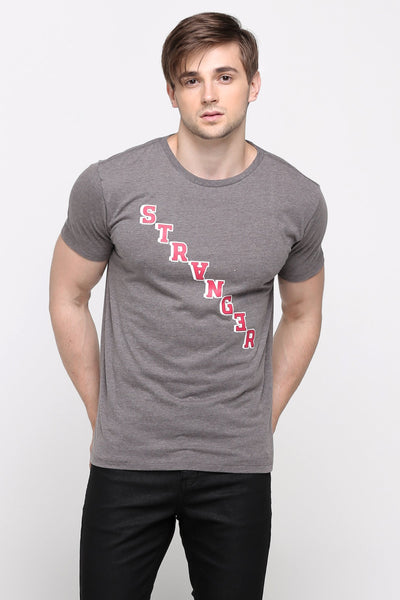 Semi Fit Tee With Graphic Print