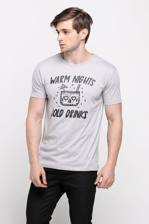 Semi Fit Tee With Graphic Print