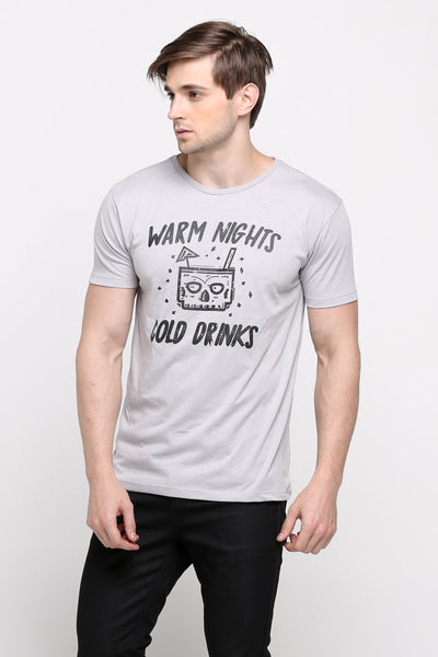Semi Fit Tee With Graphic Print