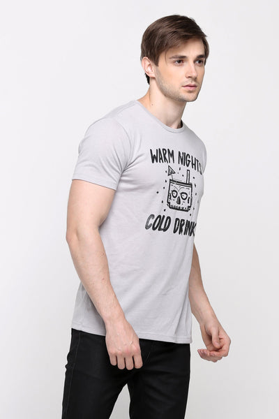 Semi Fit Tee With Graphic Print