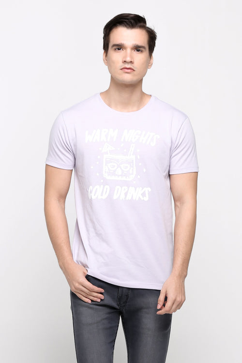 Semi Fit Tee With Graphic Print