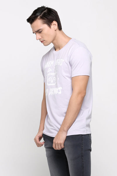 Semi Fit Tee With Graphic Print