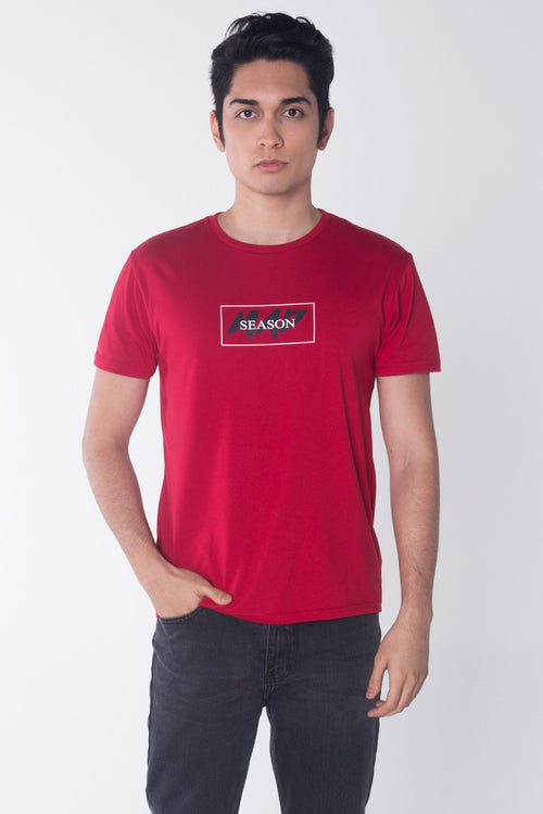 Semi Fit Tee With Special Print Effect