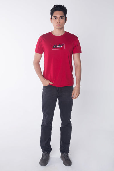Semi Fit Tee With Special Print Effect
