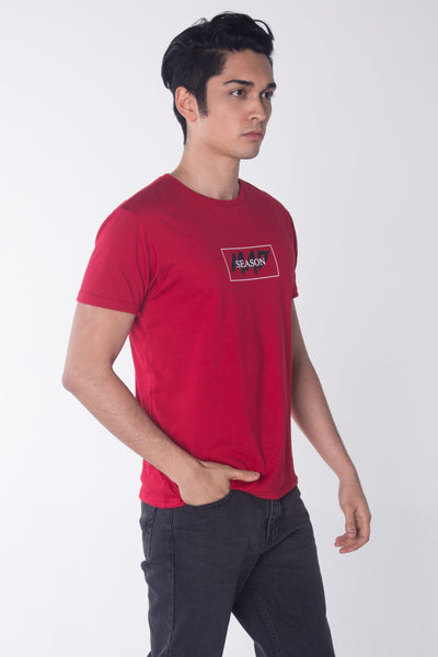 Semi Fit Tee With Special Print Effect