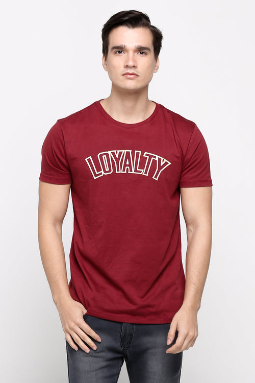 Semi Fit Tee With Graphic Print