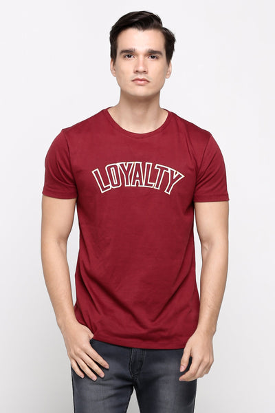 Semi Fit Tee With Graphic Print