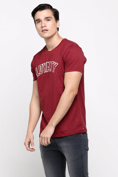Semi Fit Tee With Graphic Print