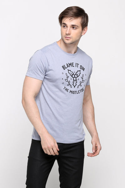 Semi Fit Tee With Graphic Print