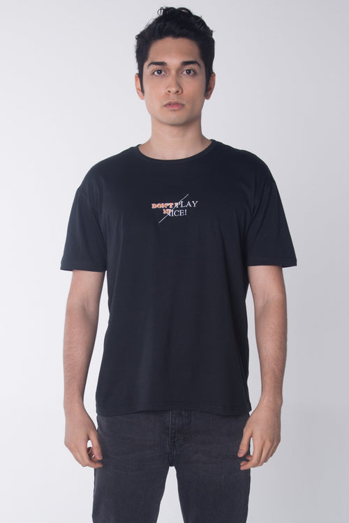 Relaxed Fit Tee With Embroidery