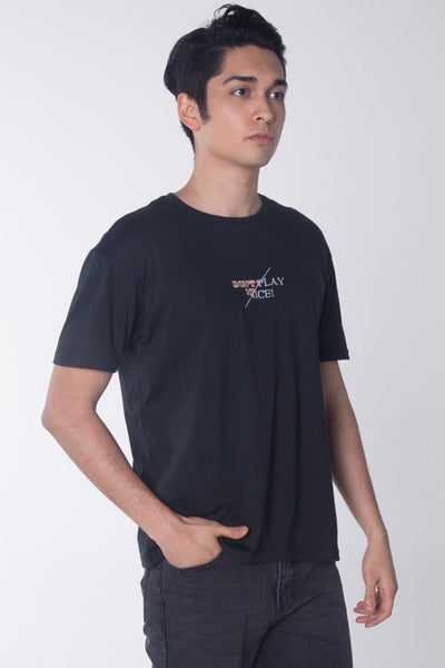Relaxed Fit Tee With Embroidery