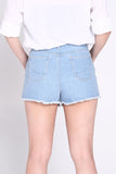 High Waist Cheeky Shorts With Floral Embroidery