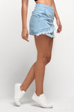 Denim Ruffle Skirt