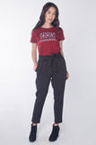 Pumped Up Tees - Boxy Tee With Graphic Print