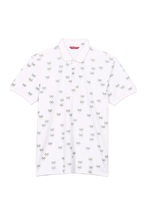 Men's Relaxed Fit Polo Shirt With All-Over Print