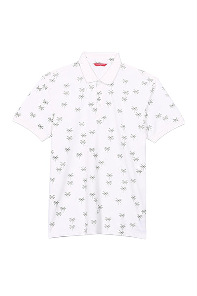 Men's Relaxed Fit Polo Shirt With All-Over Print