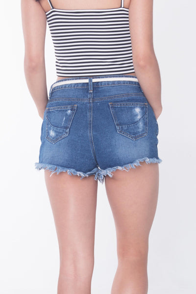 Cheeky Shorts with Rope Belt
